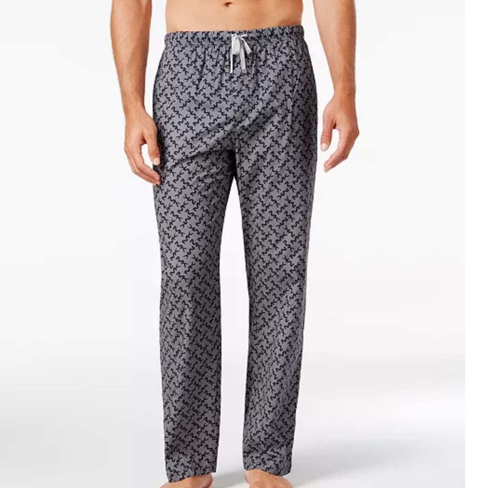 Michael Kors Men’s Loungewear Logo Black/Grey Pants Size XL NWT